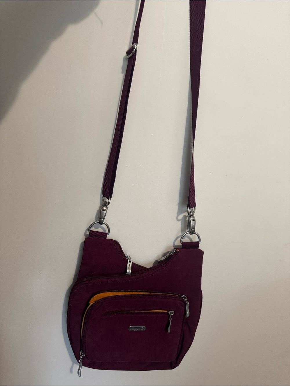 Baggallini Plum Crossbody Bag with Silver Hardware - Picture 4 of 5